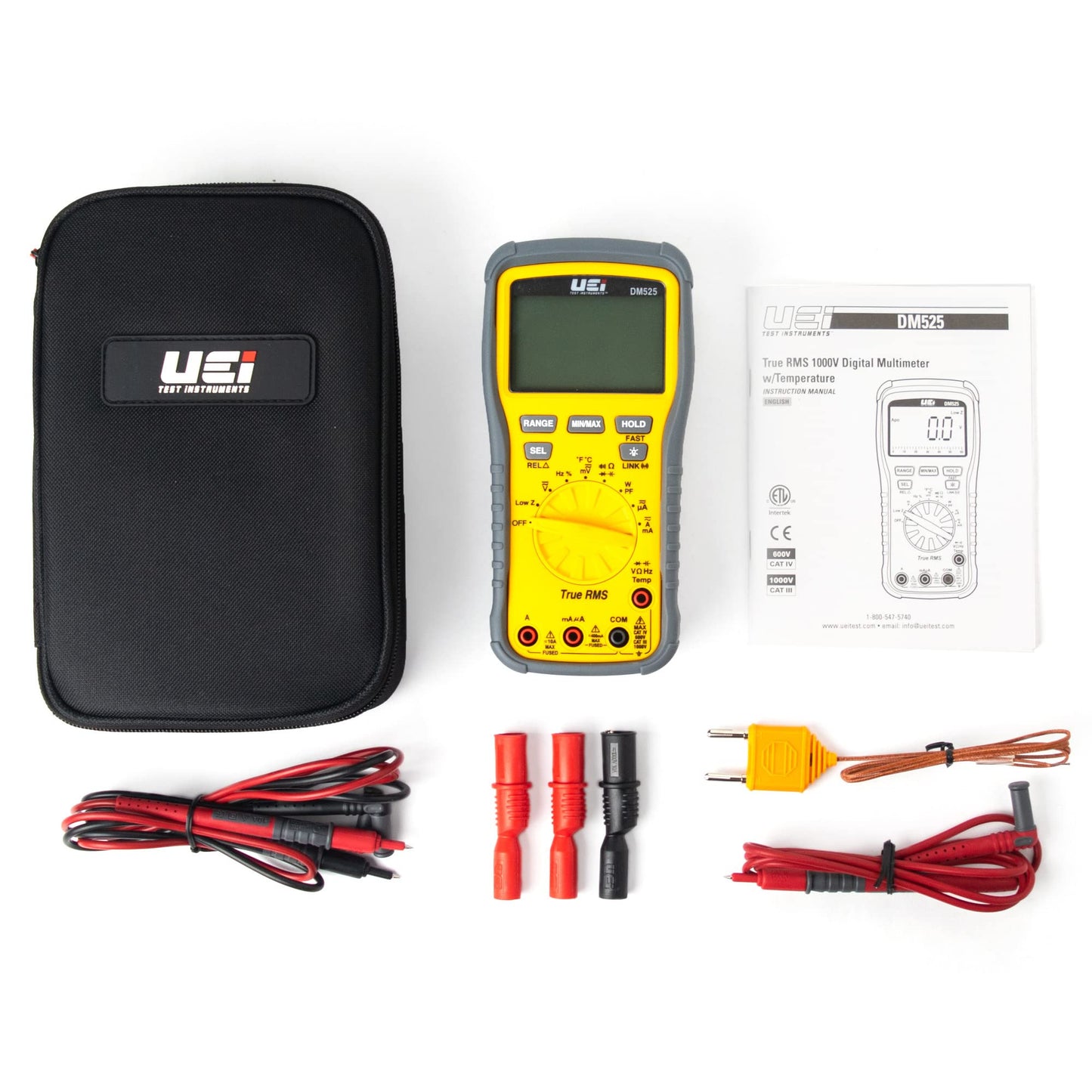 UEi Test Instruments DM525 Wireless Digital Multimeter w/Power Factor Low Z